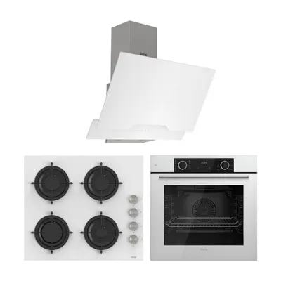 Ferre Fryart CS D064 - CS206 - XE63CB Beyaz 3'lü Ankastre Set
