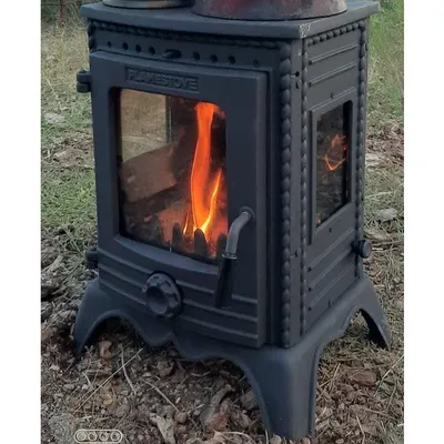 Flamestove FS-052 Minör Lüx 3 Camlı Döküm Soba
