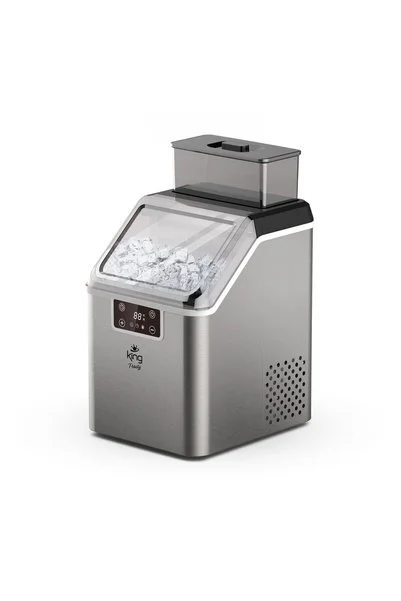 King FROSTY 25KG BUZ KAPASİTELİ PET ŞİŞE TAKILABİLİR BUZ YAPMA MAKİNESİ KBM7992 - 4 YIL GARANTİ