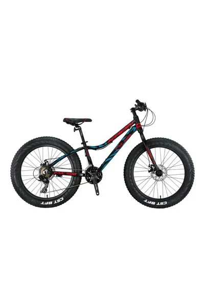 Kron FXC 500 - 20" MTB - 11" - 21 Vites - M.DISC - Mat Siyah-Kırmızı/Mavi