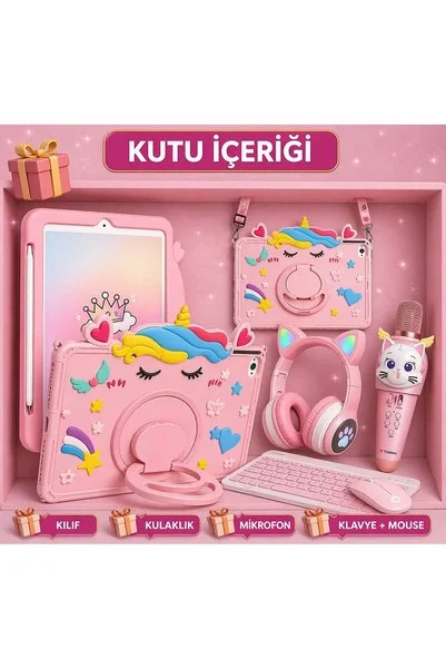 Samsung Galaxy Tab A11 128Gb 8GB-8.7'' Android Tablet +Askılı kılıf+Karaoke mikrofon+kulaklık