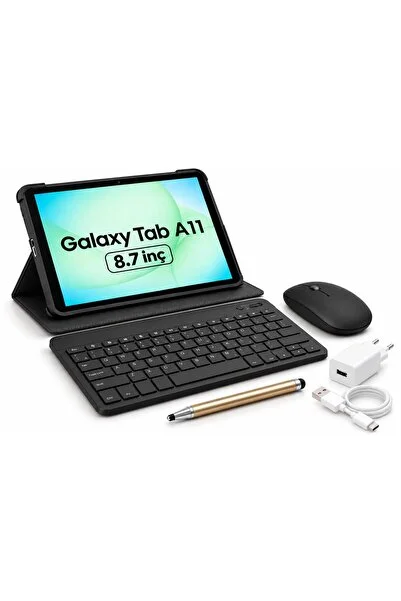 Samsung Galaxy Tab A11 4GB 64GB 8,7' TABLET+KILIF+KLAVYE+MOUSE+ŞARJ ALETİ(KALEM HEDİYELİ)