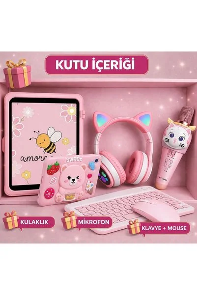Samsung Galaxy Tab A11 64Gb 4GB-8.7'' Android TabletSM+Klavye ve mouse+kulaklık+mikrofon+Kılıf