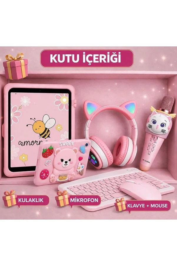 Samsung Galaxy Tab A11 64Gb 4GB-8.7'' Android TabletSM+Klavye ve mouse+kulaklık+mikrofon+Kılıf