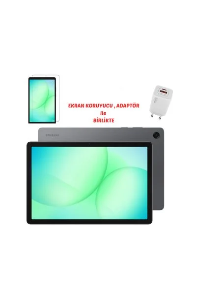 Samsung Galaxy Tab A11+ PLUS 128Gb 6Gb-11İNC Android Tablet EKRAN KORUMA+ADAPÖTR