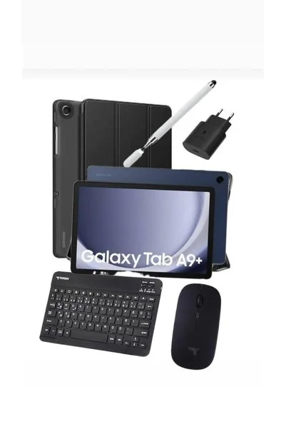 Samsung Galaxy Tab A9 Plus 6gb 128gb 11 İNÇ (KALEM HEDİYE) Kılıf Başlık Cam Klavye Mouse Türkiye Garantili