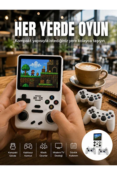 Skygo Geniş Ekranlı Taşınabilir Retro Oyun Konsolu Yeni Nesil