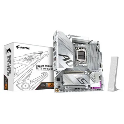 Gigabyte B850M Aorus Elite WIFI6E ICE AMD AM5 DDR5 Micro ATX Anakart