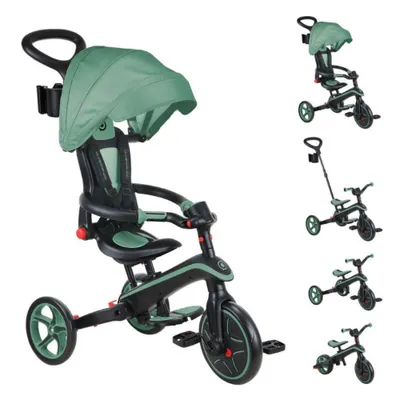 Globber Explorer 4 In 1 Katlanabilir Zeytin Yeşili Bisiklet