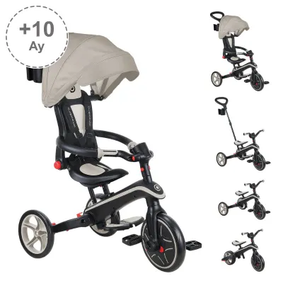 Globber Explorer 4 in 1 Katlanabilir Koyu Bej Bisiklet
