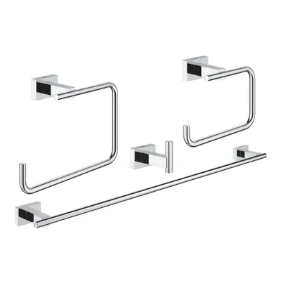 Grohe 40778001 Essentials Cube Dörtlü Banyo Aksesuar Seti