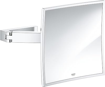 Grohe 40808000 Krom Selection Cube Duvara Monte Makyaj Aynası