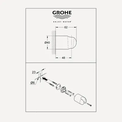 Grohe Vitalio Start 100 2 Akışlı El Duşu