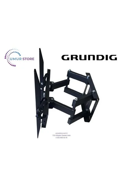 Herz Grundig 65” Uyumlu Hareketli Katlanabilir Televizyon Duvar Askı Aparatı- Kaliteli