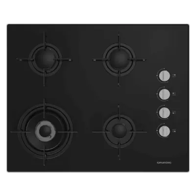 Grundig GIGL 622410 Woklu Ankastre Cam Ocak Siyah