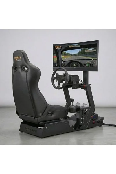 pxn GT-M Profesyonel Yarış Simülatörü Kokpiti + INNOCN 34" UltraWide OLED Curved Gaming Monitör Seti