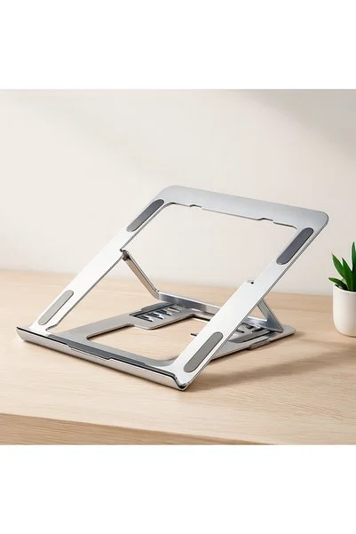 EMVERA Katlanabilir Alüminyum Laptop Stand 6 Açılı Gümüş