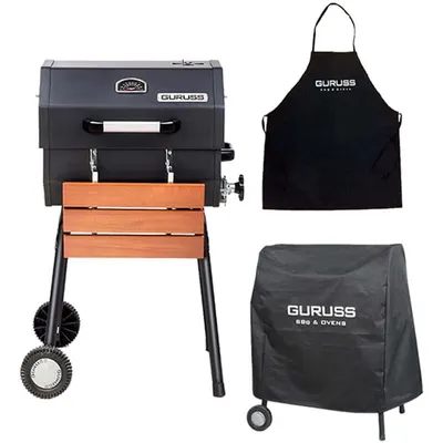 Guruss Cg-050 Kömürlü Barbekü Mangal + Önlük + Kılıf