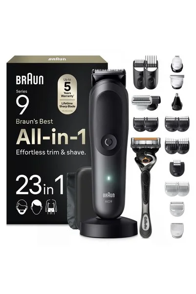 Braun Hepsi Bir Arada Series 9, 23’ü 1 arada Tıraş Kiti, ProBlade, BodyGentle Modu, AIO9520