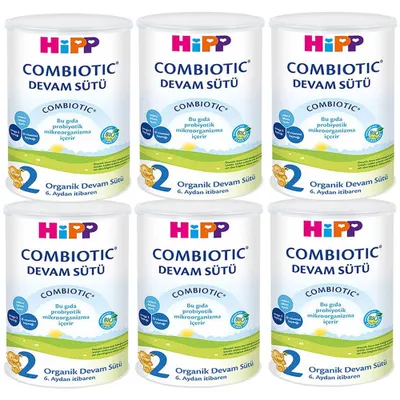 Hipp 2 Organik Combiotic 6x350 gr Devam Sütü