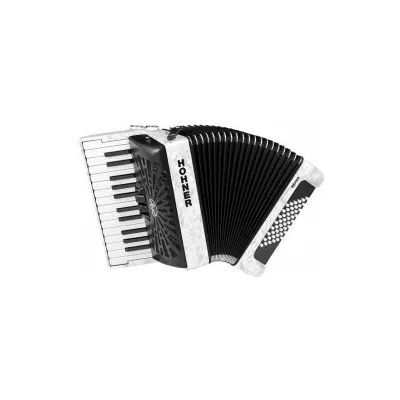 Hohner A16512 Bravo II 48 Akordiyon (White Pearl)