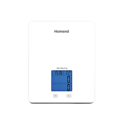 HOMEND Gramatic 3907H Mutfak Tartısı Beyaz
