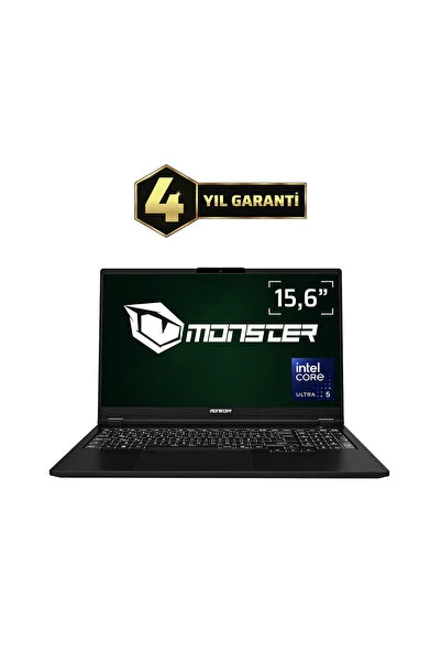 MONSTER Huma H5 V5.1.3 Core Ultra 5 125H 16 GB RAM 500 GB SSD Intel Arc Graphics Windows 11 Home 15,6 FHD Taşınabilir Bilgisayar