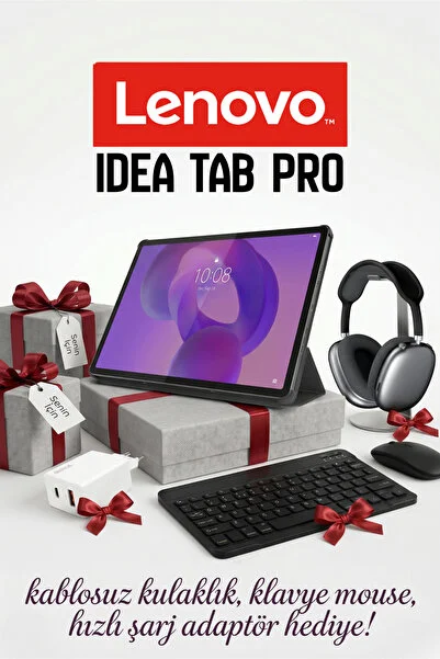 LENOVO Idea Tab Pro 12.7 inç 3K Ultra 144hz HD Ekran, 8GB RAM, 256GB Depolama, 2.2GHz Hızlı İşlemcili Yeni Nesil Android Tablet Kalem+KlavyeMouse+HızlıŞarjAdaptörü+KablosuzKulaklık Hediye!