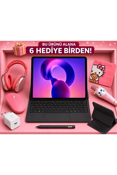 LENOVO Idea Tab Pro 2.2Ghz 8Gb 256Gb 12.7inch' 3K- Android Tablet+Klavyeli kılıf+mouse+kulaklık+mikrofon+mouse pad+adaptör+kalem