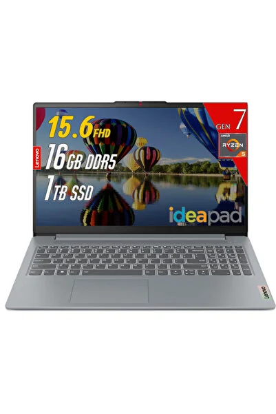 LENOVO IdeaPad Slim3 15AMN8 AMD Ryzen 5 7520U 16GB 1TB 15.6 FHD Freedos Laptop Bilgisayar