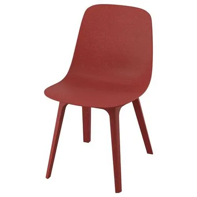 IKEA - ODGER, plastik sandalye, antrasit