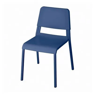 IKEA - TEODORES, plastik sandalye, mavi