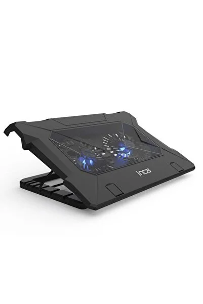 Inca INC-321 RX Ergonomic Dual Fan + Stand + With Rubber Silent Notebook Cooler Black