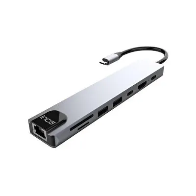 Inca ITPC-7T Type-C Girişli 8 Port 4K Dönüştürücü Hub