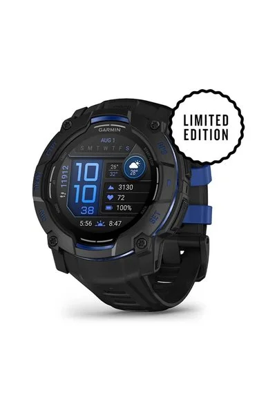 Garmin Instinct 3 - 50 mm AMOLED Siyah Mavi