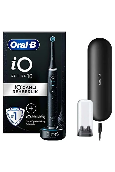 Oral-B iO10 Şarjlı Diş Fırçası Siyah iO Sense ile