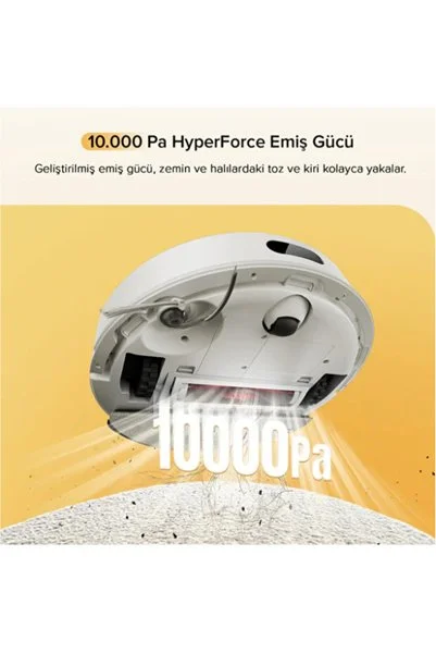 Roborock İstasyonlu Hassas Haritalama Akıllı Yön Bulma 10000pa Robot Süpürge, Kenar Temizleme Sistemli