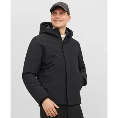 Jack & Jones 12238720 Siyah Erkek Mont