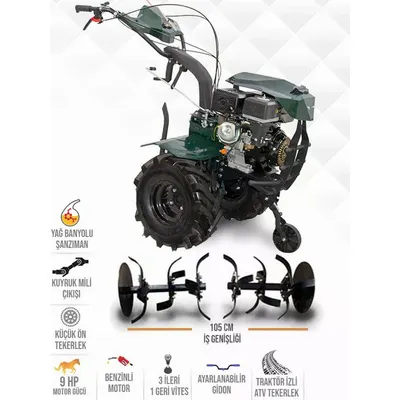 Kaan 36S-S3 9 Hp Benzinli Çapa Makinesi