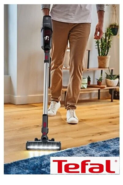 TEFAL Kablosuz Şarjlı Dikey Süpürge Led Başlıklı