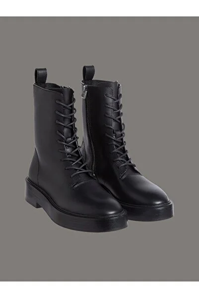Calvin Klein Kadın Concave Welt Lace Up Bot