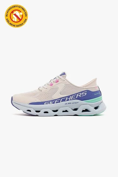 SKECHERS Kadın Glide Step Slip ins Ayakkabı 150510 NTMT Bej Juststep