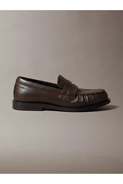Calvin Klein Kadın Round Deri Loafer