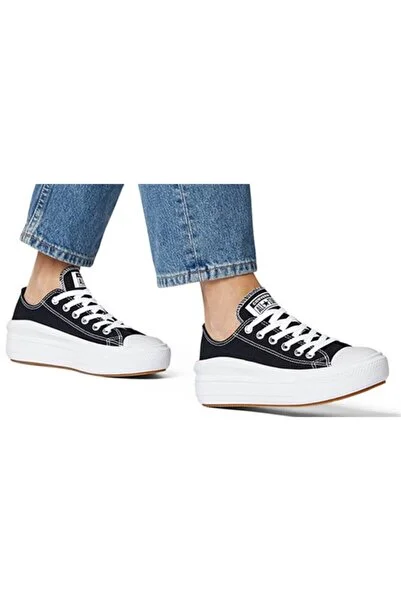 Converse Kadın Siyah Yüksek Taban Sneaker Ayakkabı 570256c V3