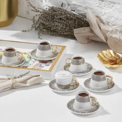 Karaca Globe 6 Kişilik Kahve Fincanı Takımı 80 ml