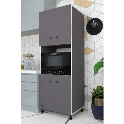 Kenzlife Cahide 180x65x50 cm Fırın Xlarge Ayaklı Banyo Kiler Ofis Mutfak Dolabı