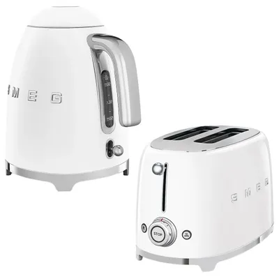 SMEG Kırmızı Kettle Ve 1x2 Ekmek Kızartma Makinesi Seti
