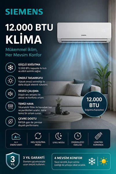 Siemens KLİMA AS12IVW32N AS12OVW32N