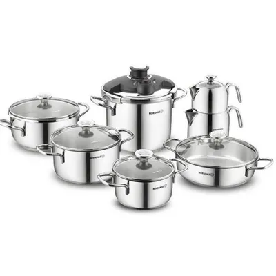 Korkmaz A1709 Alia 14 Parça Çelik Hiper Set