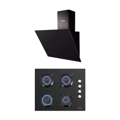 Kumtel KO-40TAHDF-DA6-833 Siyah 2'li Ankastre Set